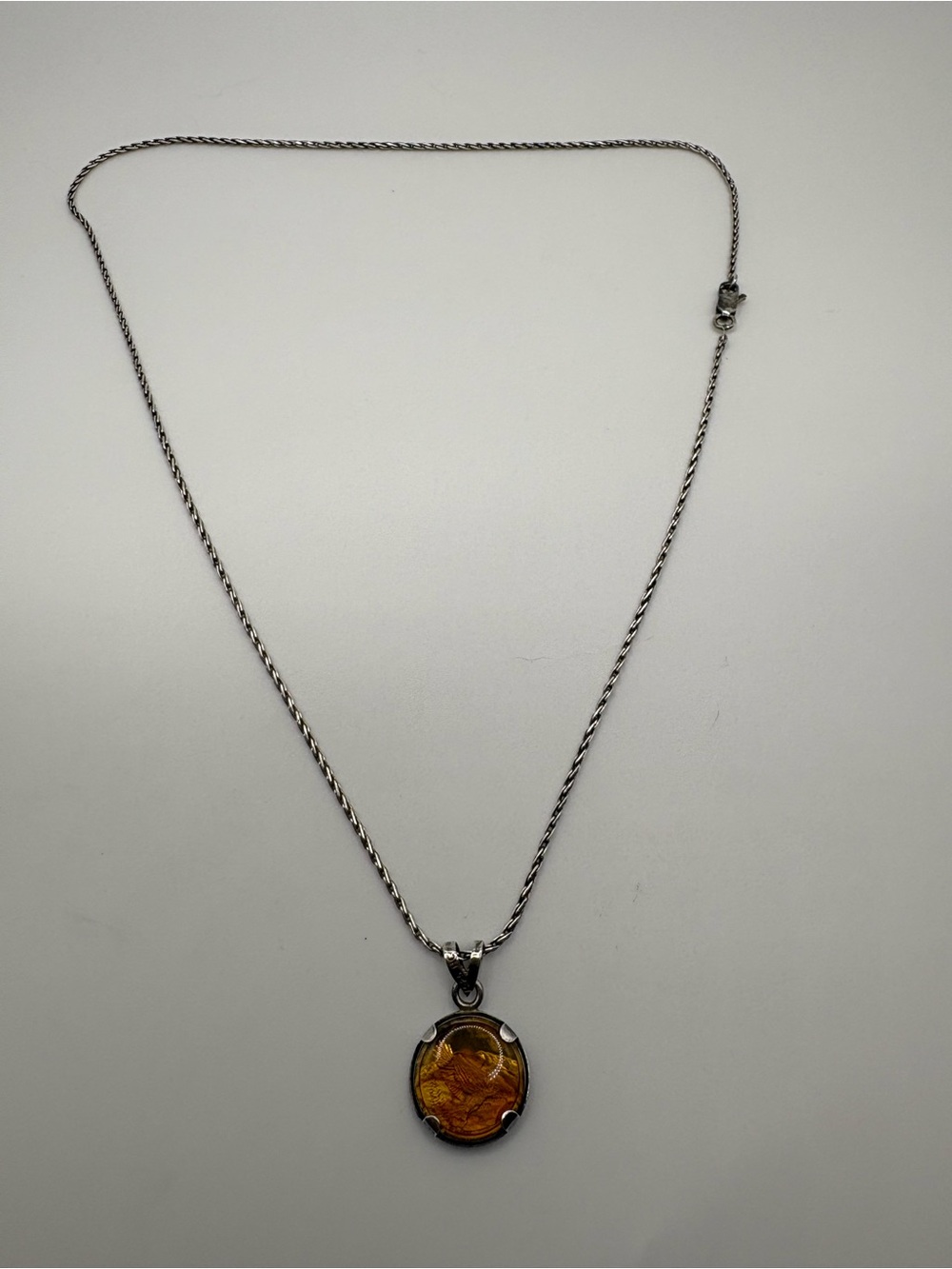 Vintage Sterling Silver Oregon Scenic Splendor Pendant⁠